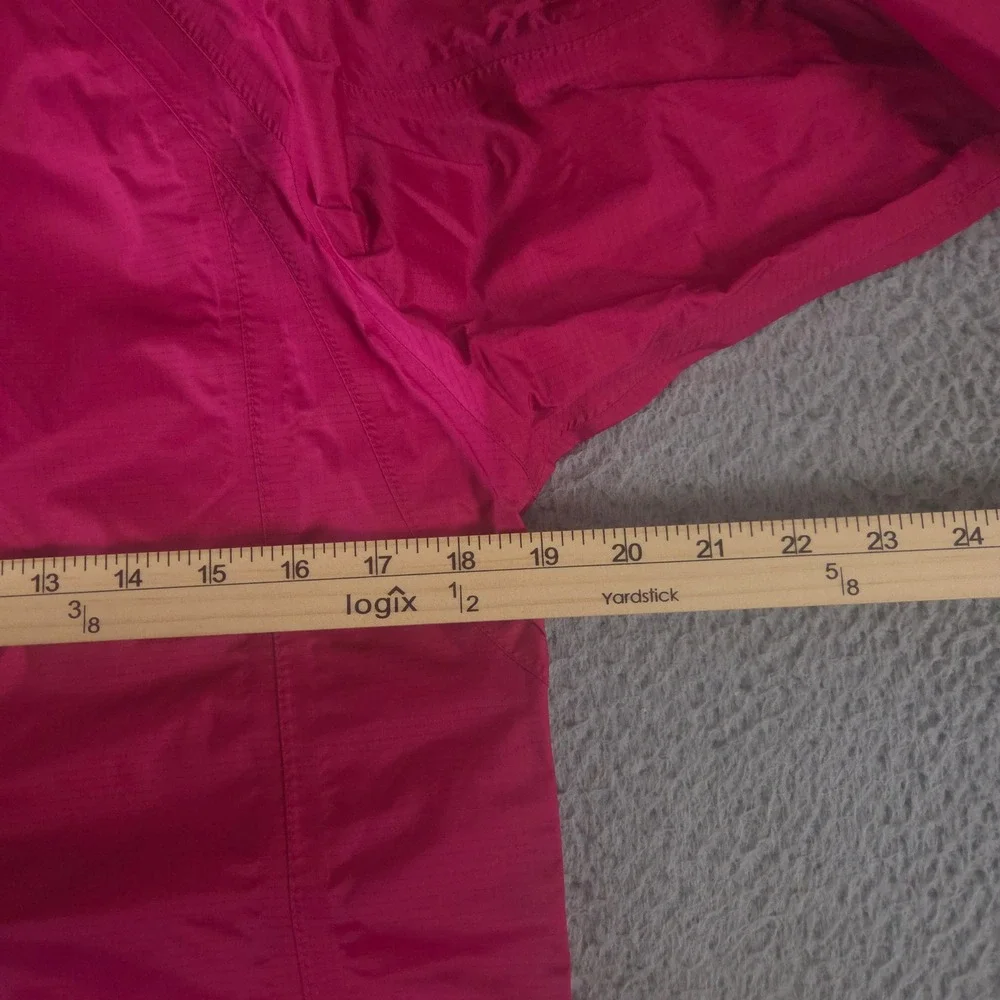 REI Jacket Girls XL 18 Hooded Rain Outdoor Windbreaker Nylon Zip Up Taped Seams